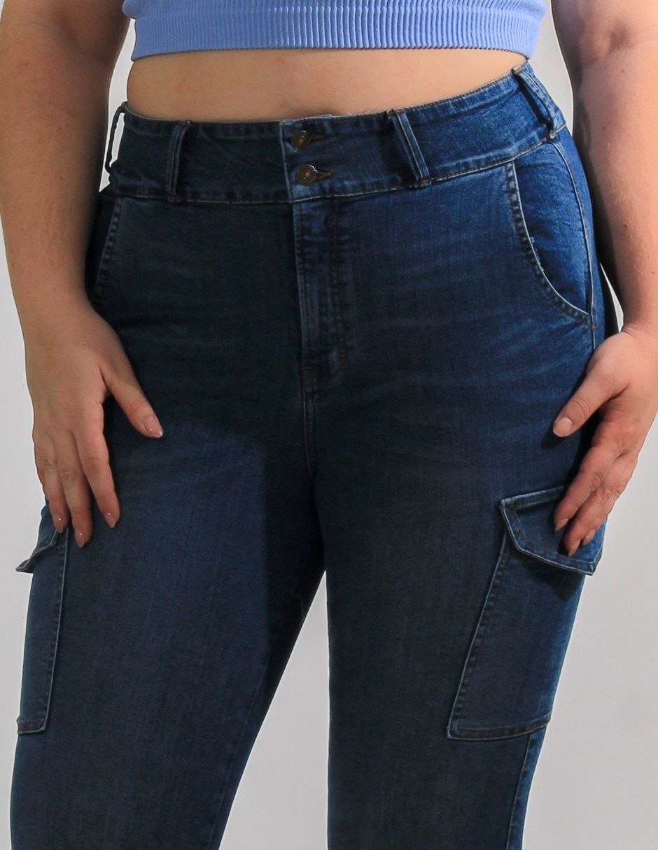 Jeans carpenter straight corte cintura alta para mujer 3