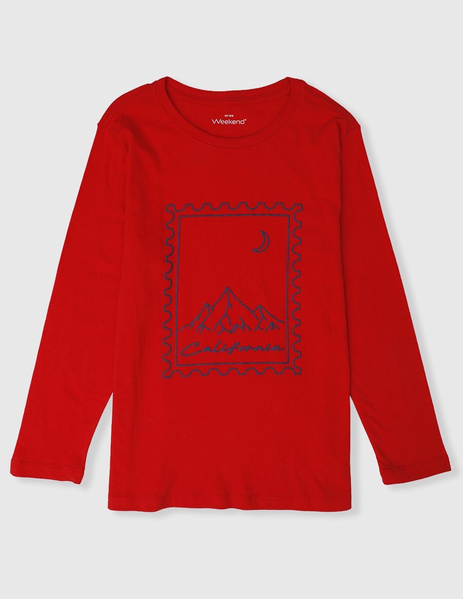 Playera manga larga para niño Playera manga larga para niño
