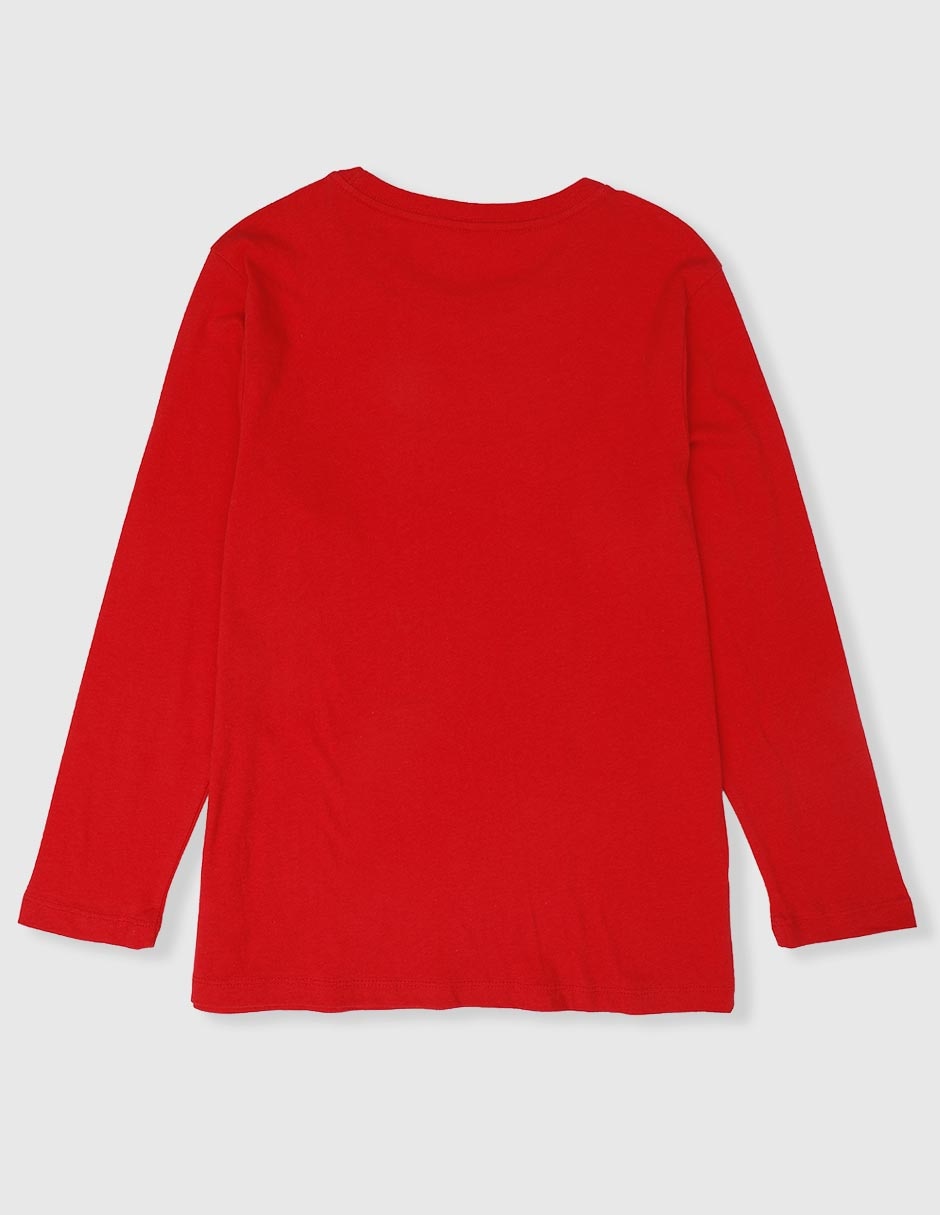 Playera manga larga para niño
