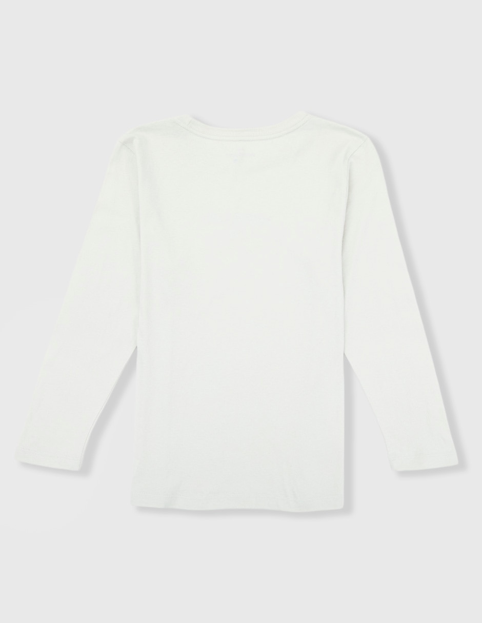 Playera manga larga para niño