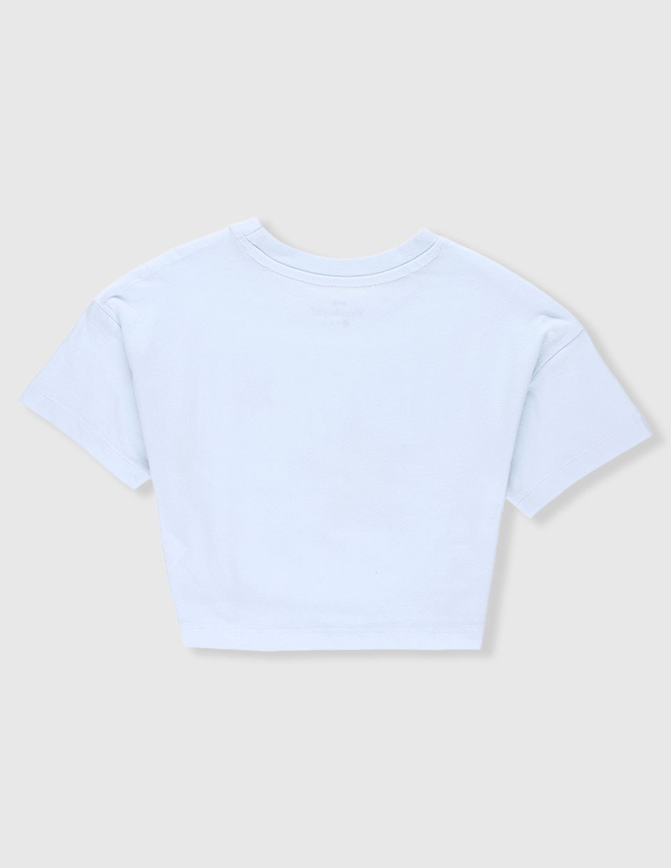 Playera Weekend manga corta para niña