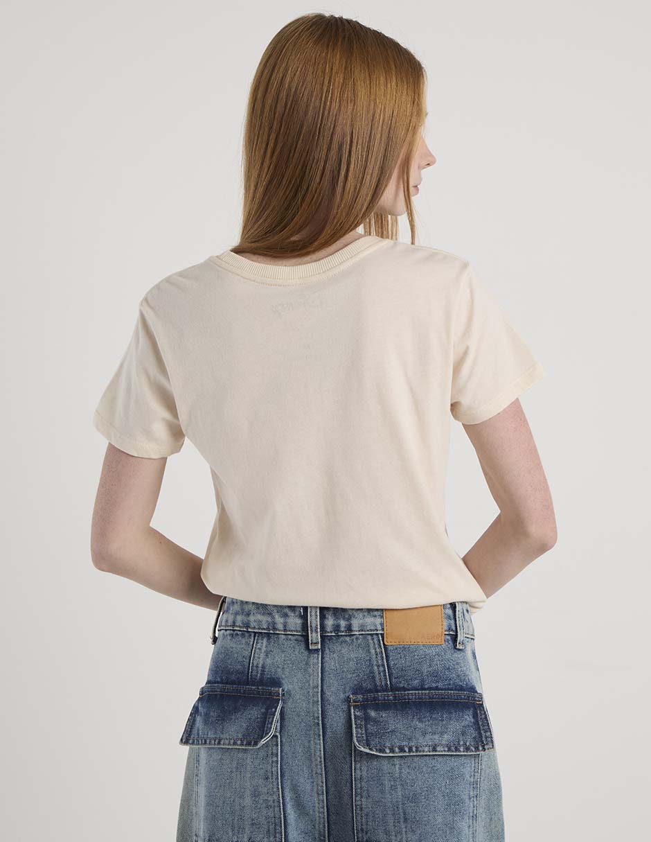 Playera manga corta Disney cuello redondo para mujer