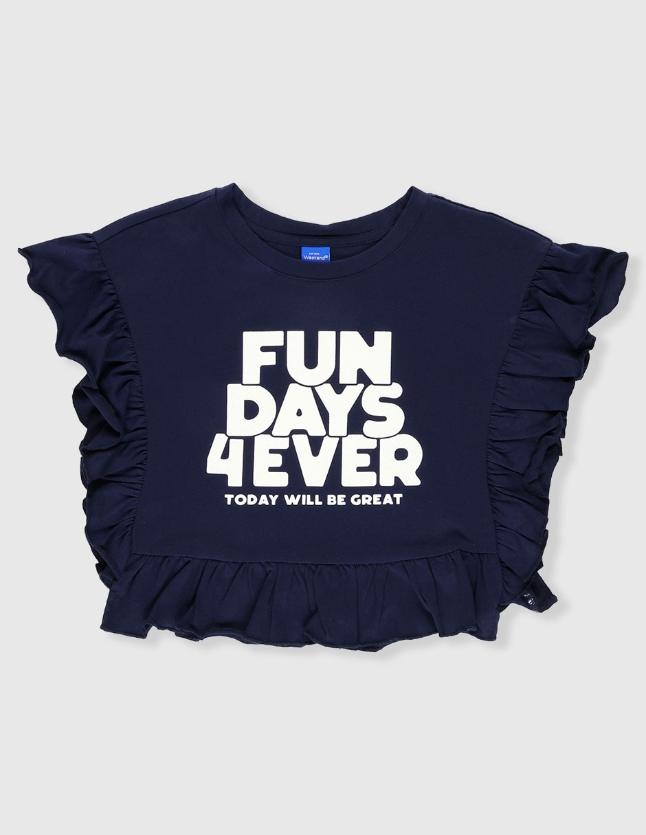 Playera Weekend manga corta para mujer