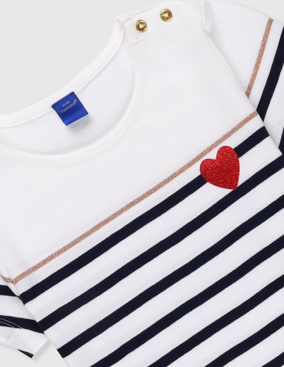 Playera manga corta para bebé niña 4