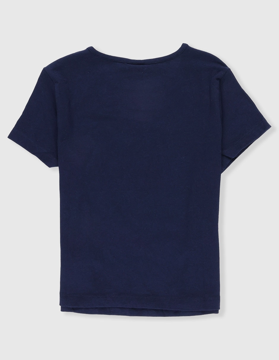 Playera manga corta para niña