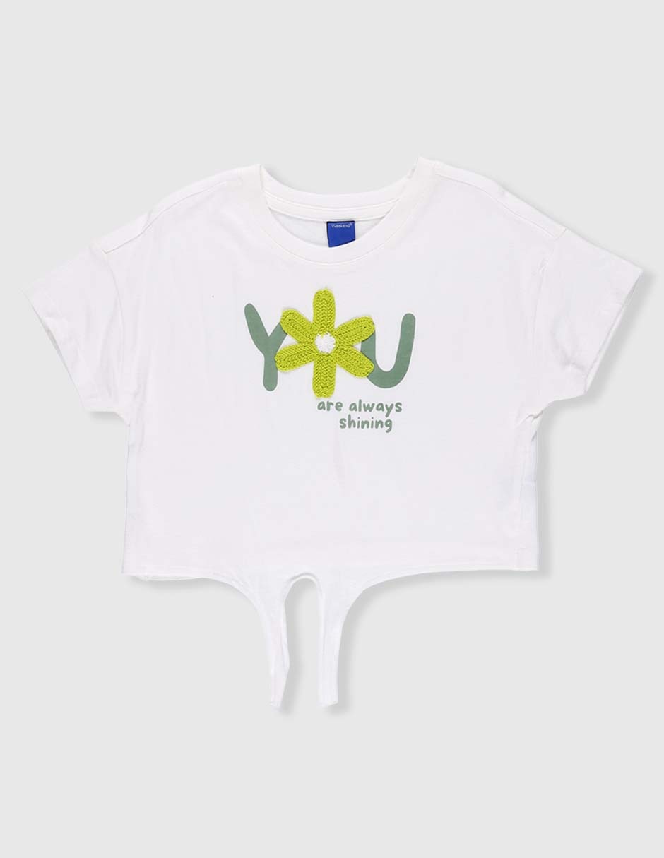 Playera manga corta para niña Playera manga corta para niña