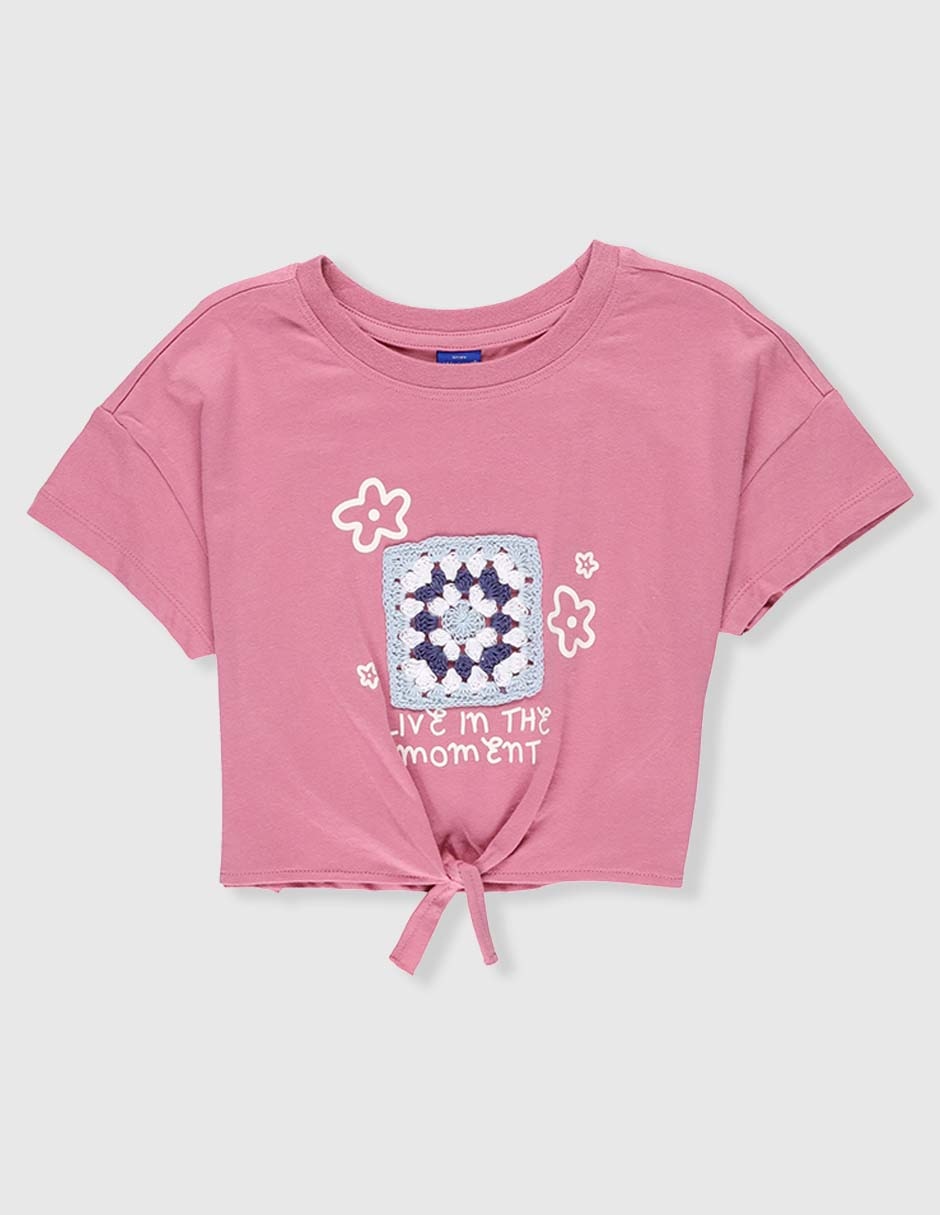 Playera manga corta para niña