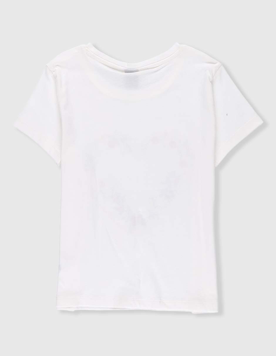 Playera manga corta para niña