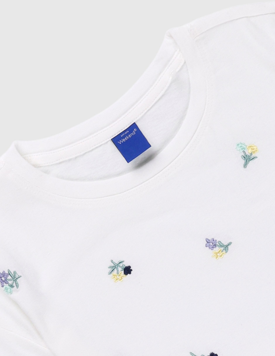 Playera manga corta para niña