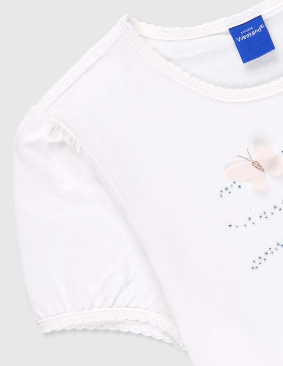 Playera manga corta para niña 3