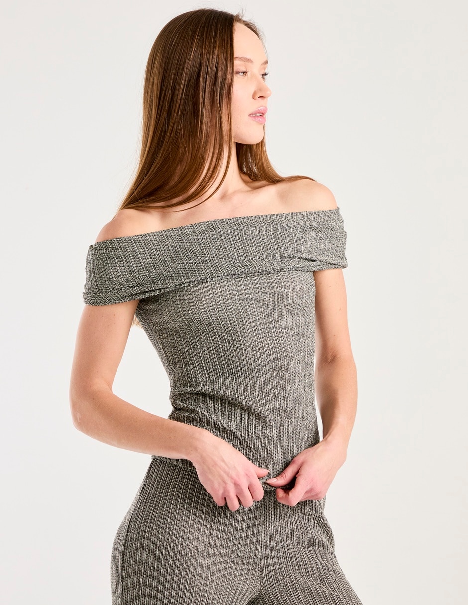 Blusa Metropolis manga corta para mujer