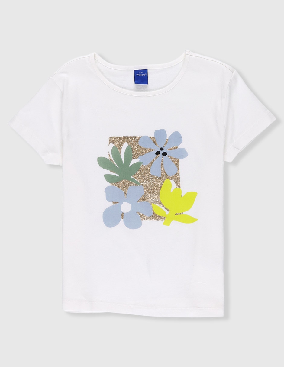 Playera manga corta para niña Playera manga corta para niña