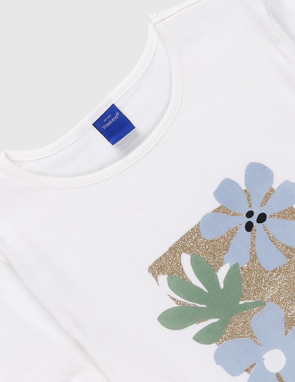 Playera manga corta para niña