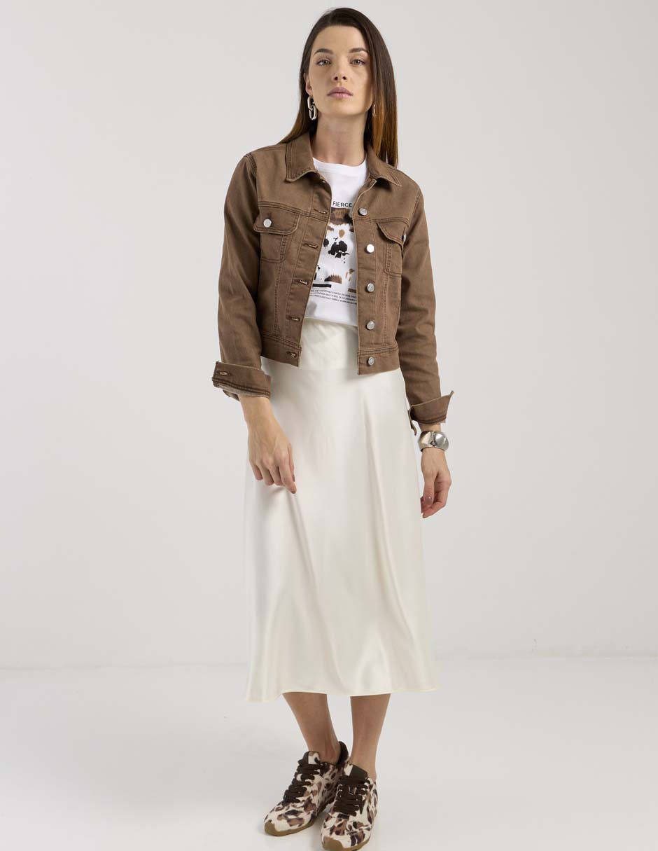 Falda crop cintura alta 3