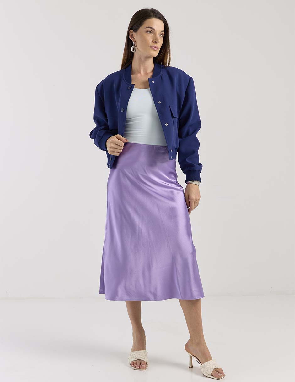 Falda crop Metropolis cintura alta