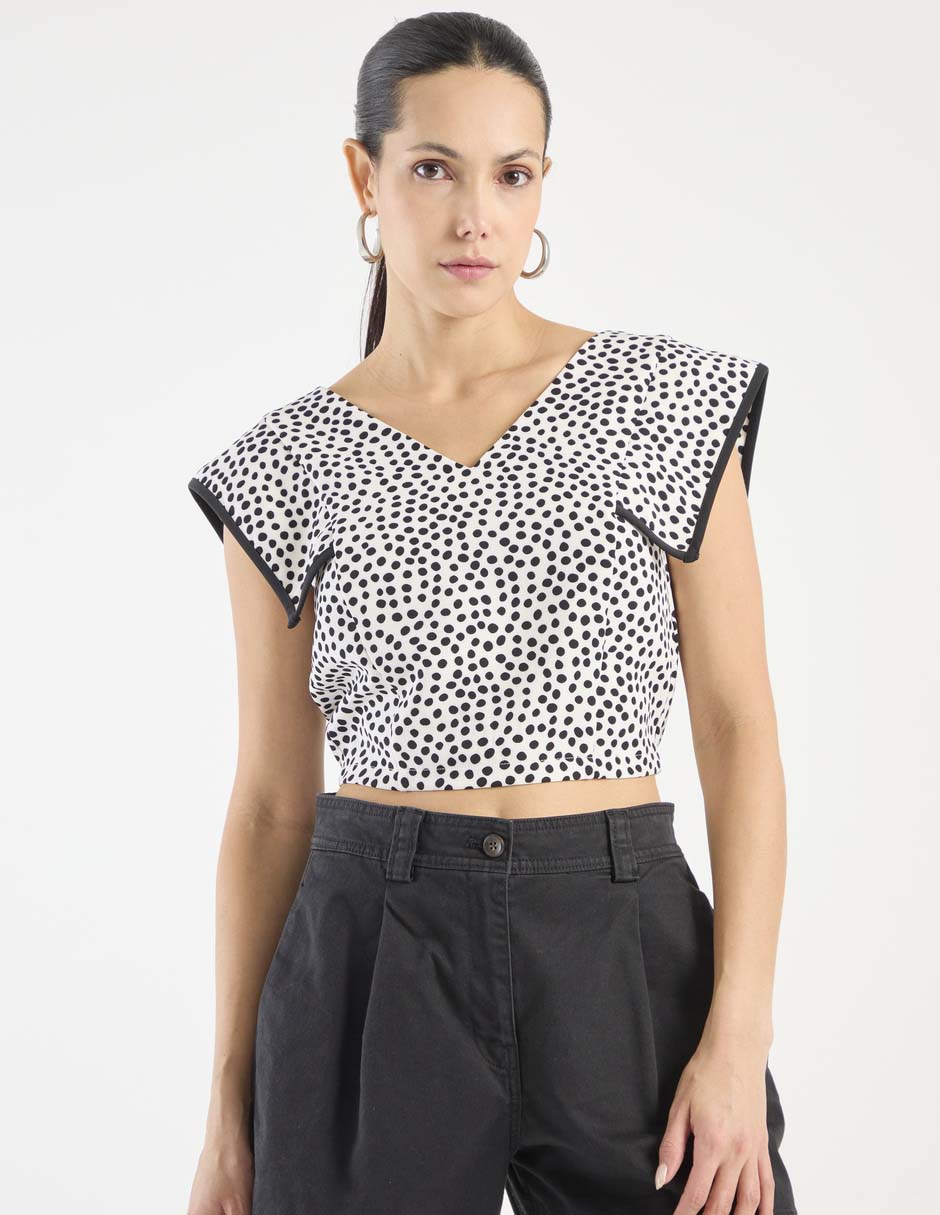 Blusa manga corta para mujer 1