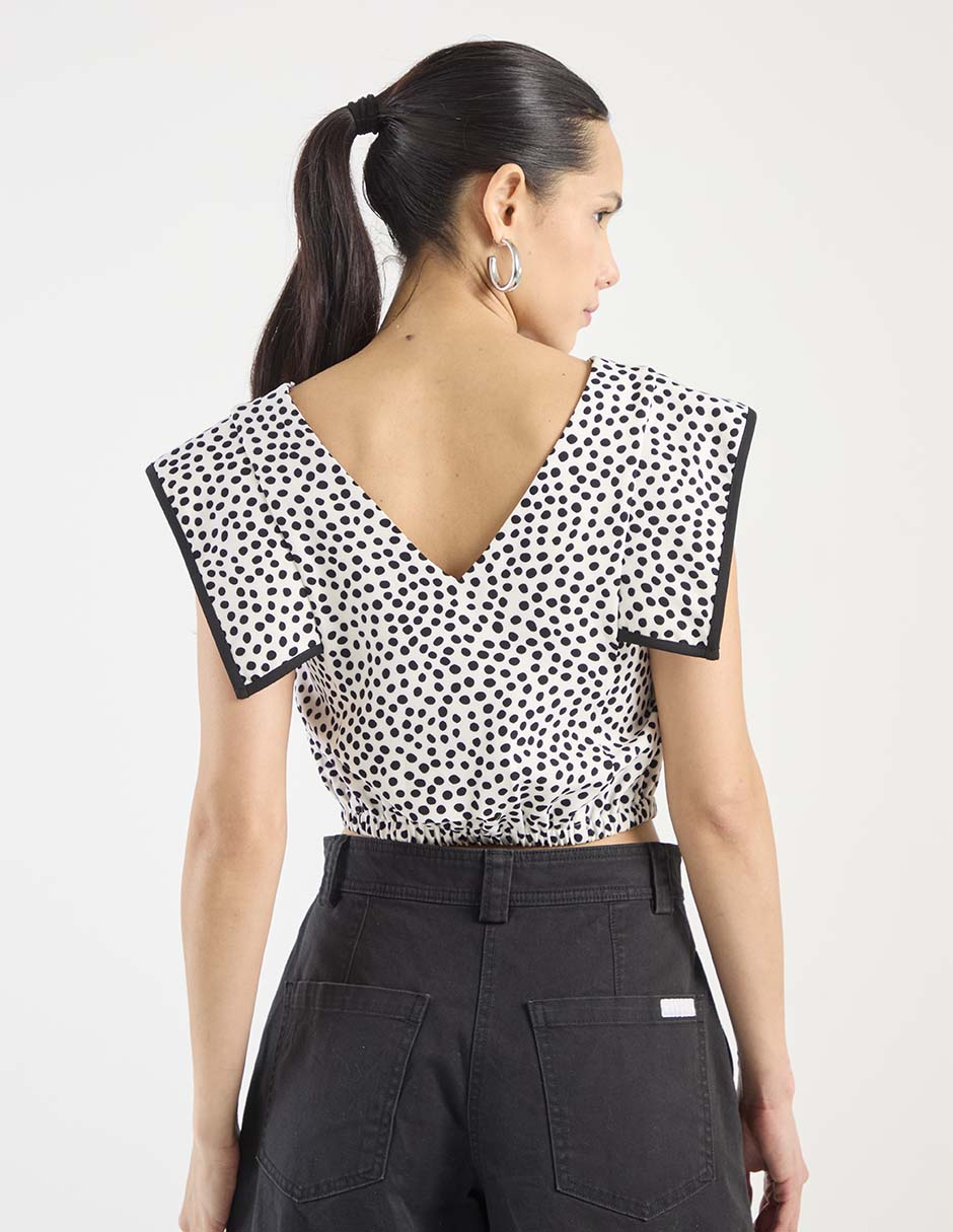 Blusa manga corta para mujer 5
