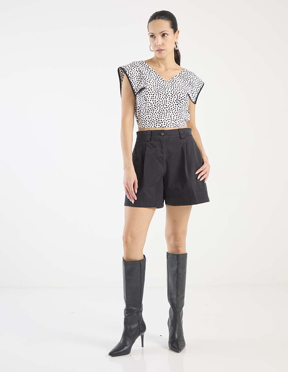 Blusa manga corta para mujer 6