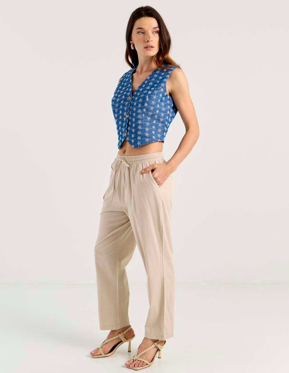 Pantalón easy pant straight para mujer 3