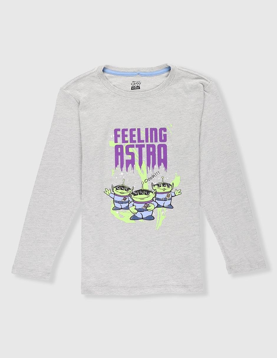Playera Disney Dtr Marciano Feeling Astro manga larga para niño