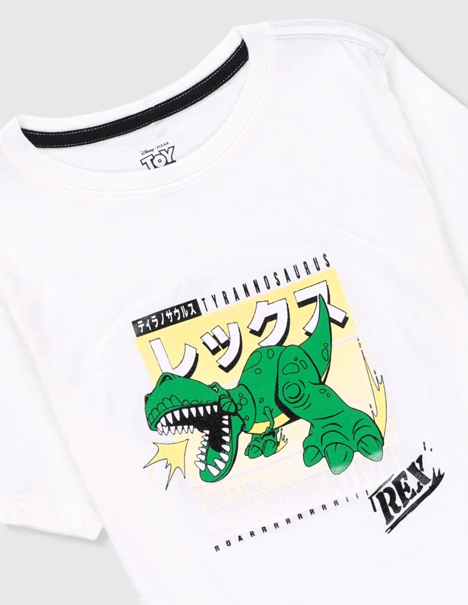 Playera Disney Dtr Rex manga corta para niño
