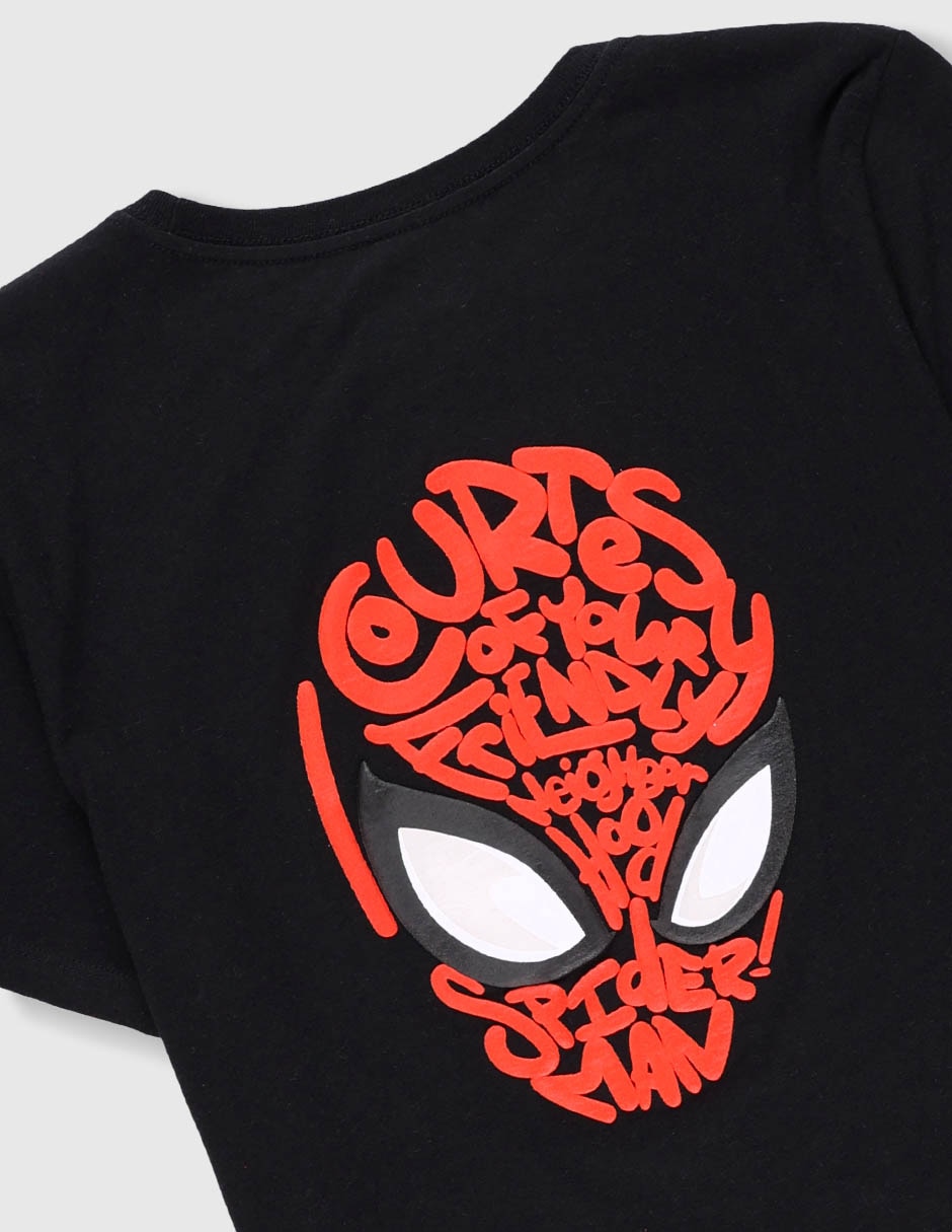 Playera Marvel Dtr Spider-Man manga corta para niño