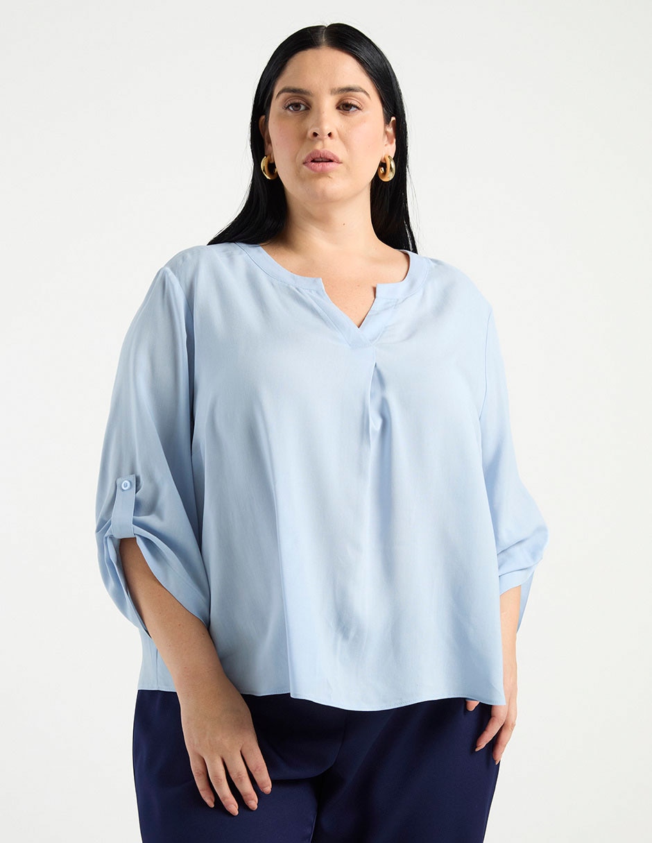 Blusa contempo manga larga para mujer Blusa contempo manga larga para mujer