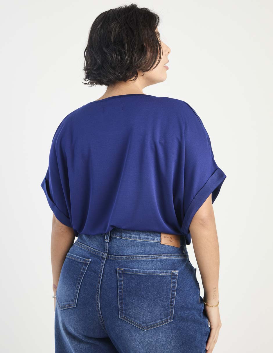 Blusa contempo manga corta para mujer 5
