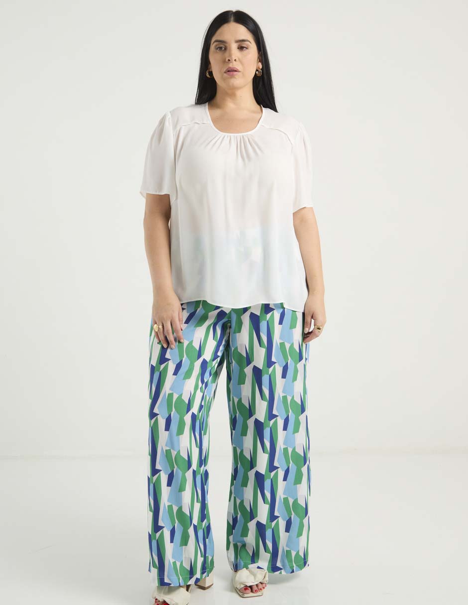 Blusa manga al codo para mujer 2