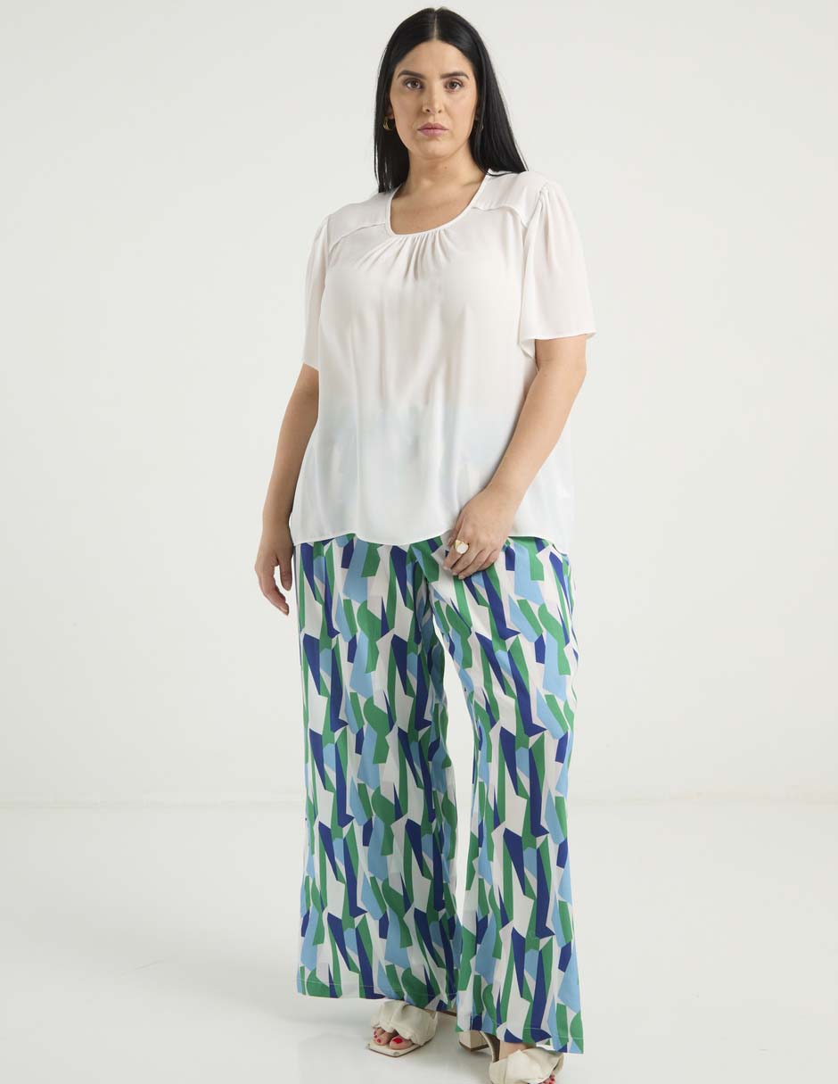 Blusa manga al codo para mujer 3