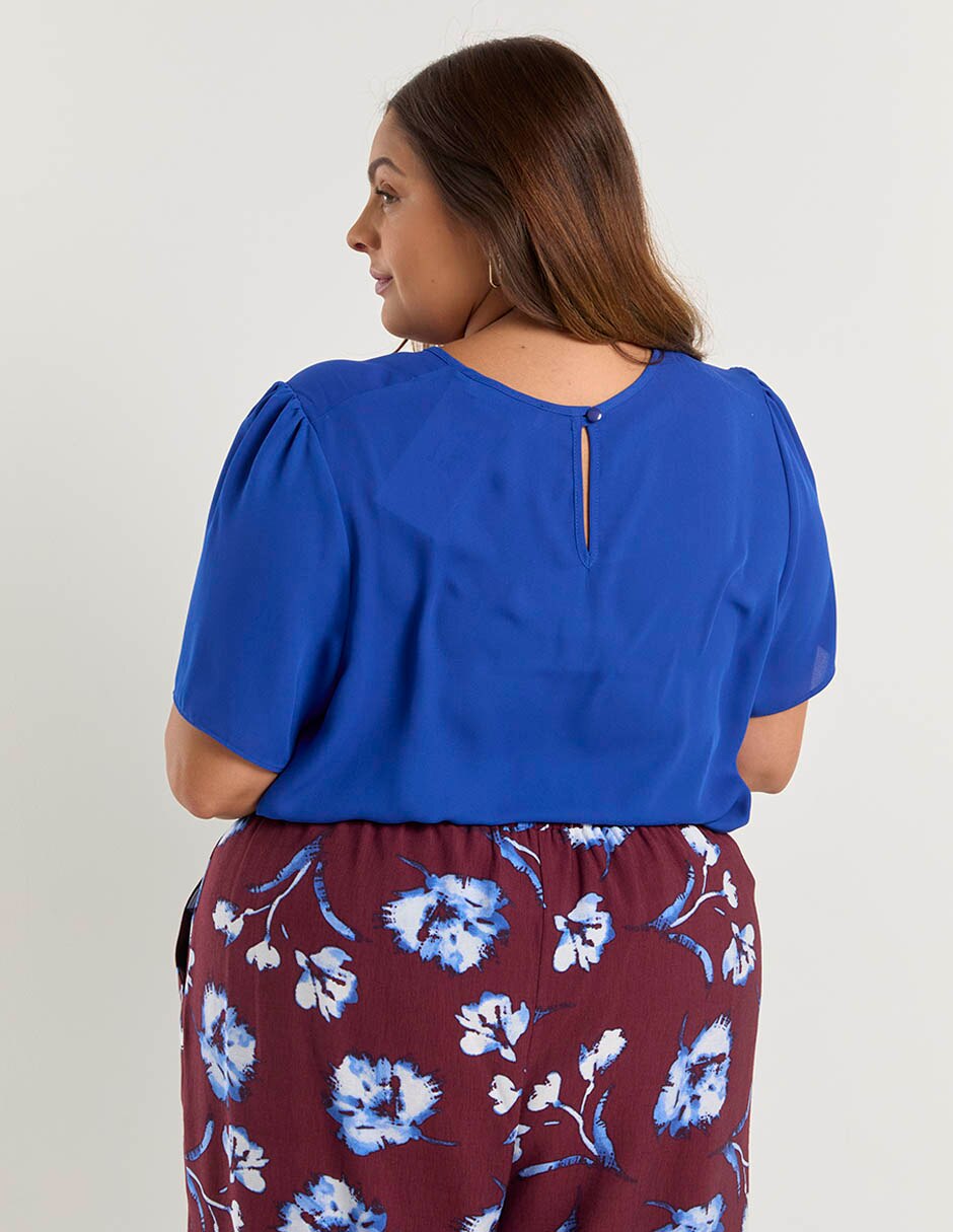 Blusa manga al codo para mujer 6