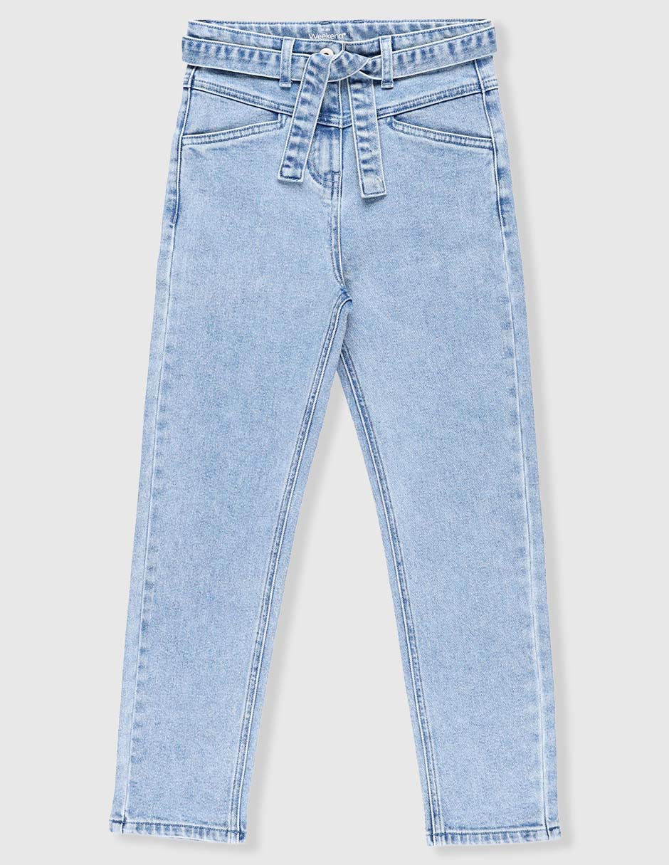 Jeans skinny Weekend lavado claro para niña