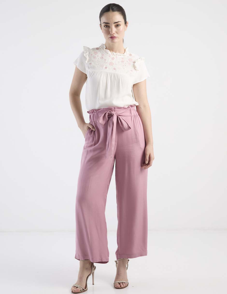Pantalón easy pant wide leg para mujer 3