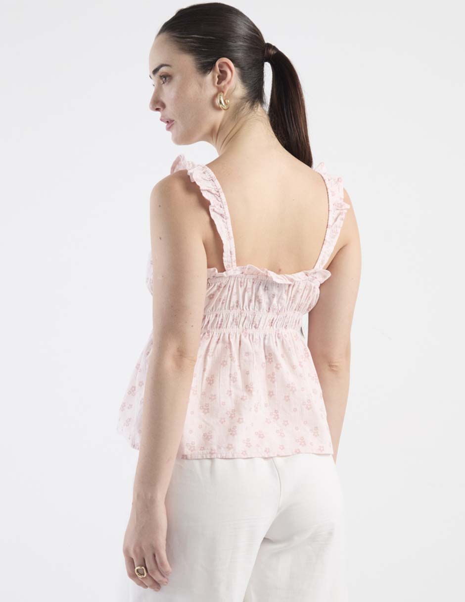 Top escote cuadrado tirante delgado 2