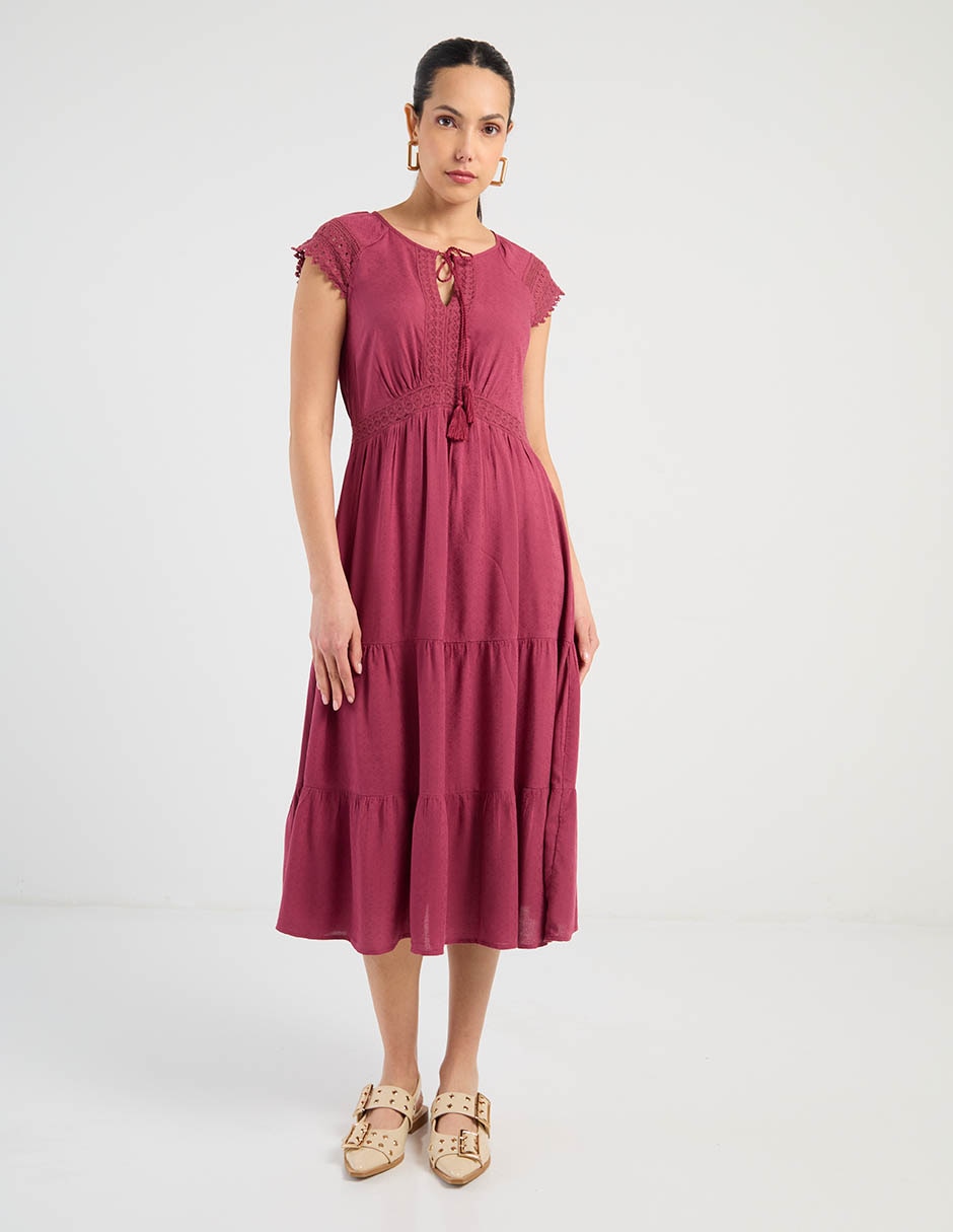 Vestido midi casual para mujer Vestido midi casual para mujer