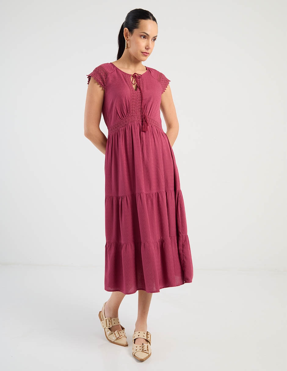 Vestido midi casual para mujer