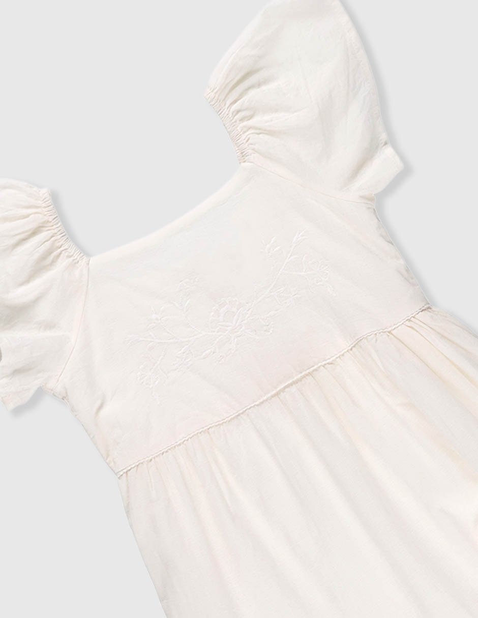 Vestido manga mariposa para niña