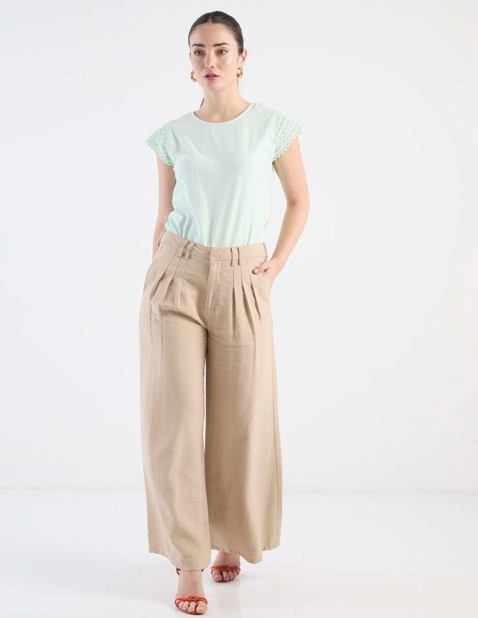 Playera manga corta Week by Weekend cuello redondo para mujer