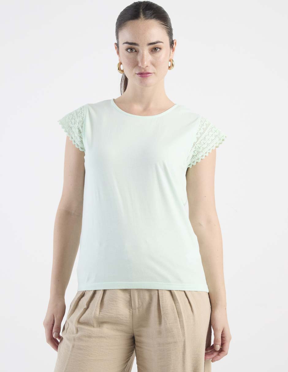 Playera manga corta Week by Weekend cuello redondo para mujer