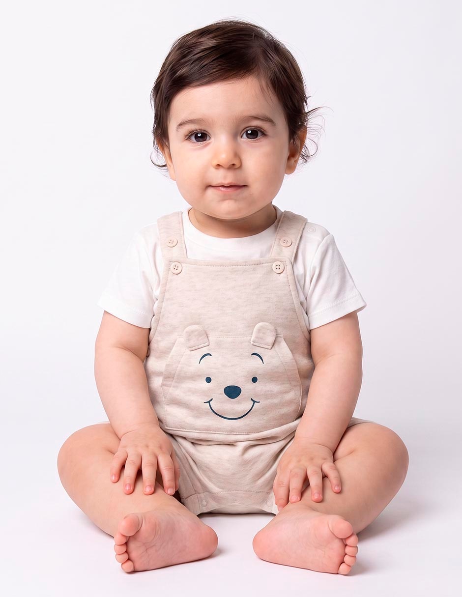 Conjunto winnie pooh de algodón para niño 2 piezas
