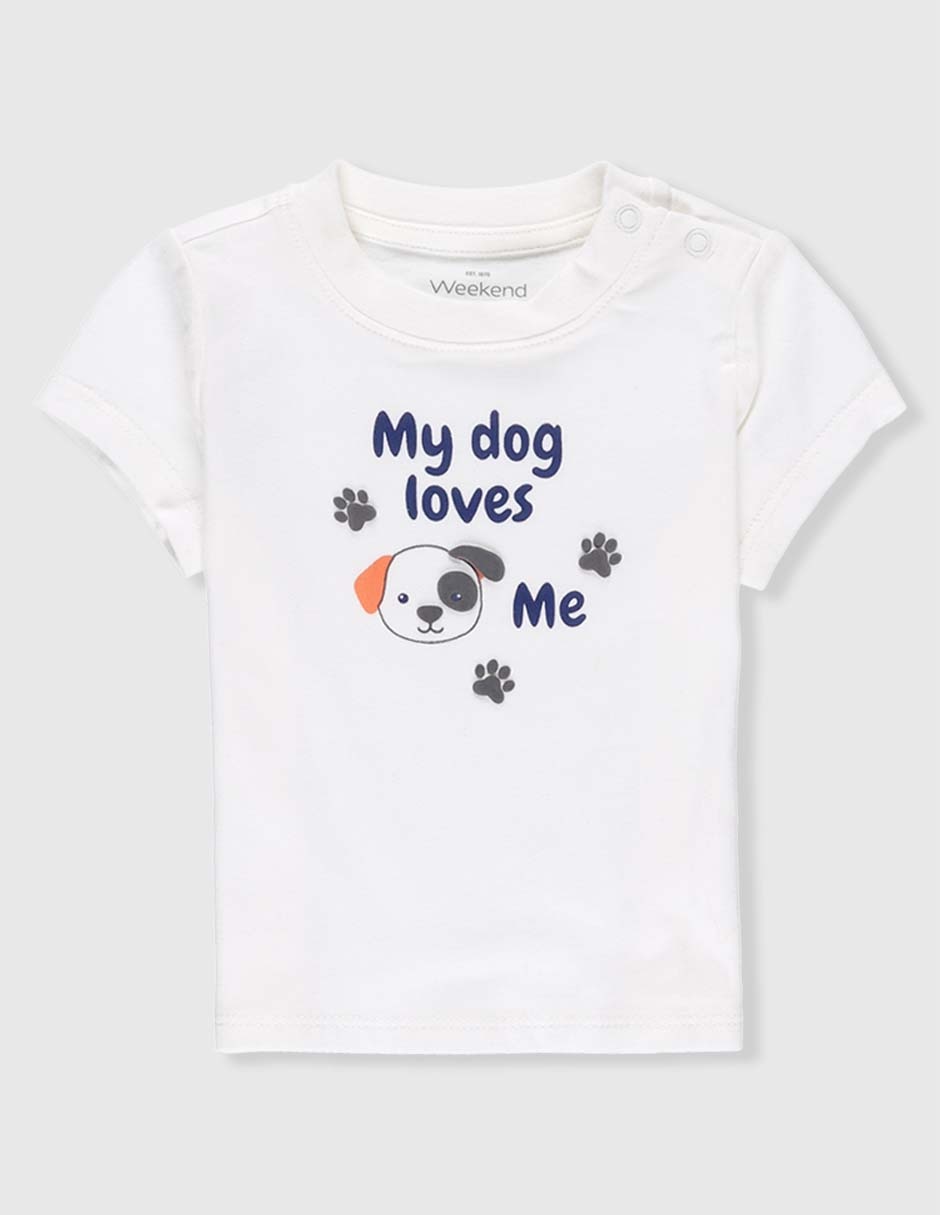 Playera Weekend Baby manga corta para bebé niño
