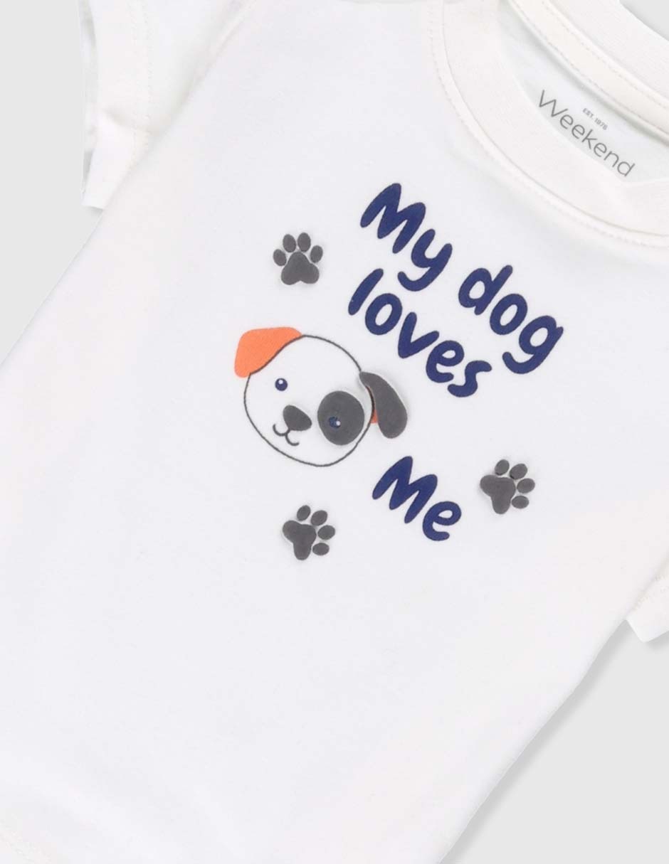 Playera Weekend Baby manga corta para bebé niño