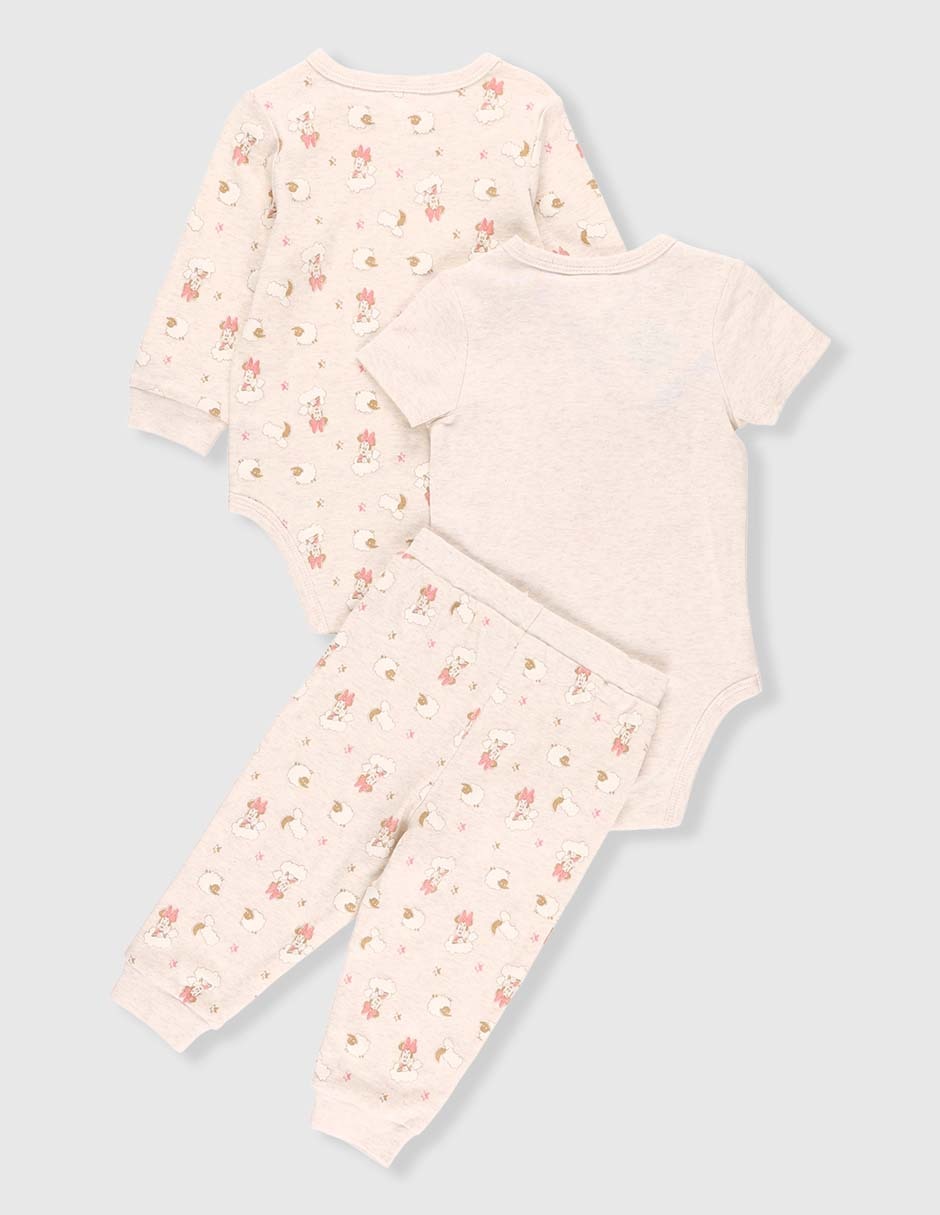 Conjunto pijama Minnie Mouse para bebé niña 5