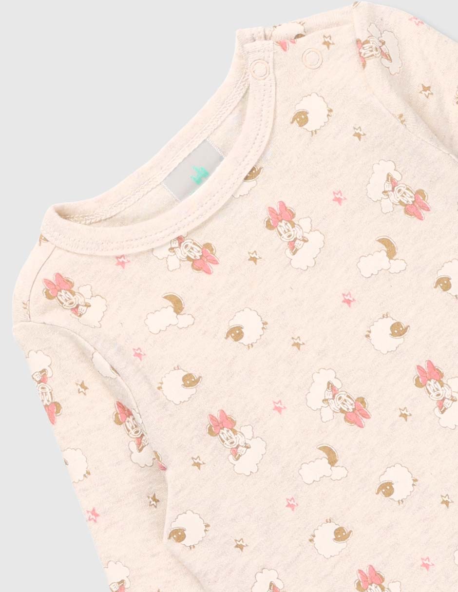 Conjunto pijama Minnie Mouse para bebé niña