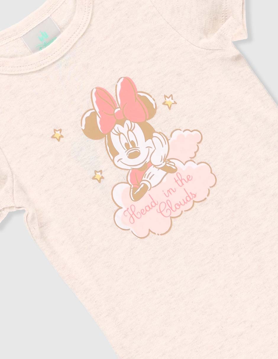 Conjunto pijama Minnie Mouse para bebé niña
