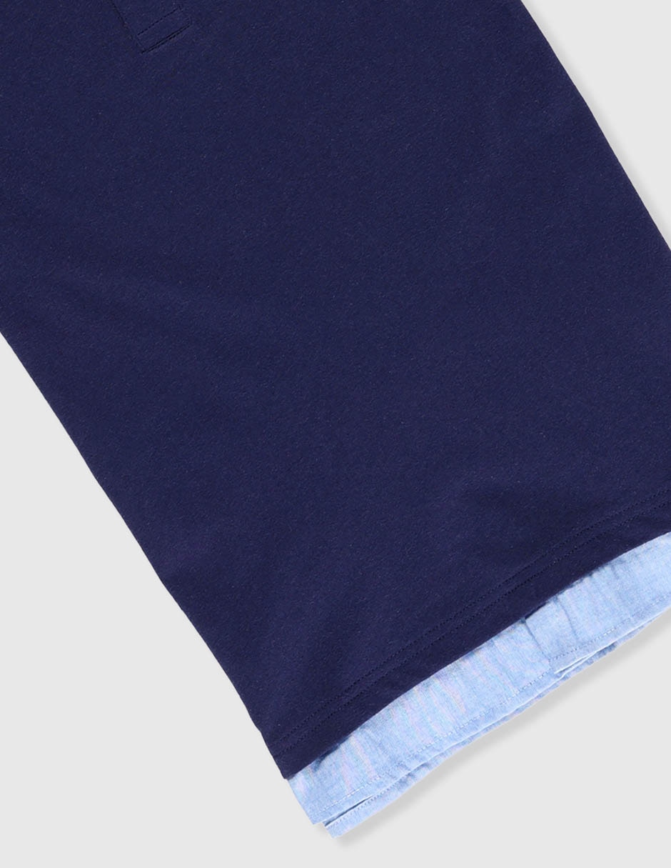 Playera tipo polo de algodón para niño