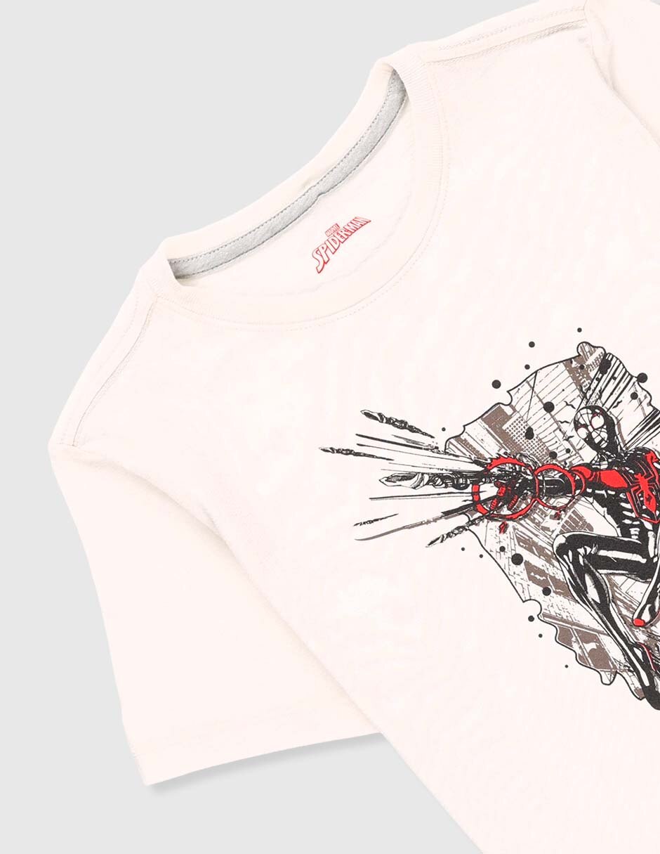 Playera Marvel Dtr Spider-Man manga corta para niño