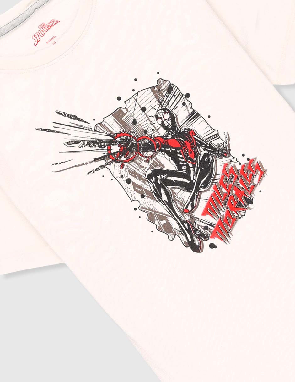 Playera Marvel Dtr Spider-Man manga corta para niño