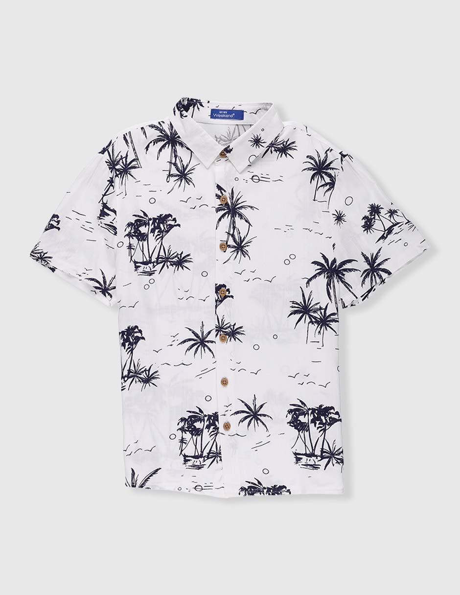 Camisa casual manga corta para niño