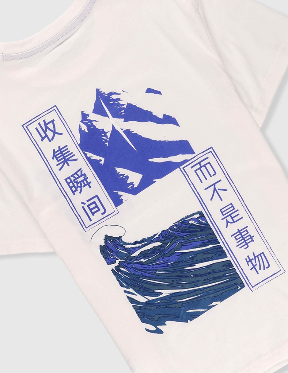 Playera manga corta para niño